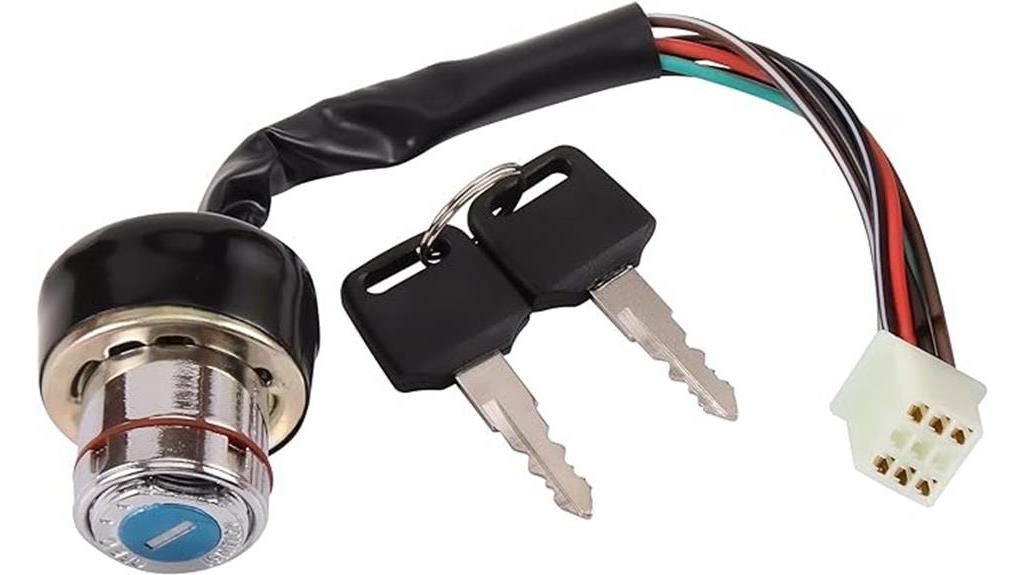 Sigma New Portable Gas Generator 6-Wire Ignition Key Switch With 2 Keys 3 Positions MPN 398439